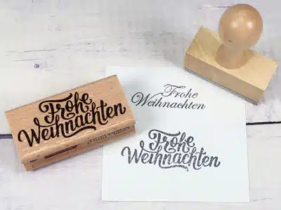 Frohe Weihnachten Stempel